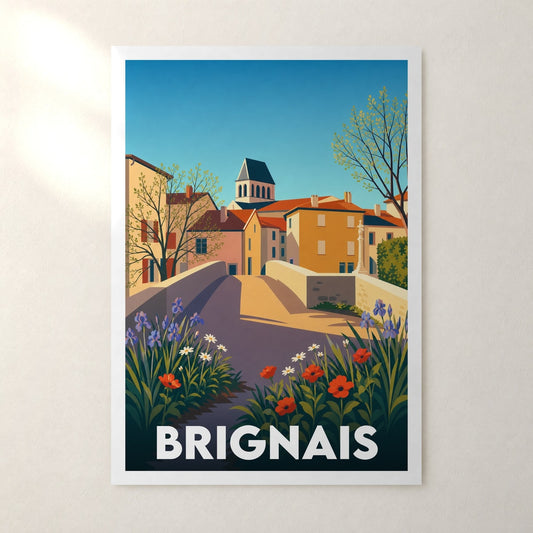 Affiche Brignais – sans cadre, accrochée au mur