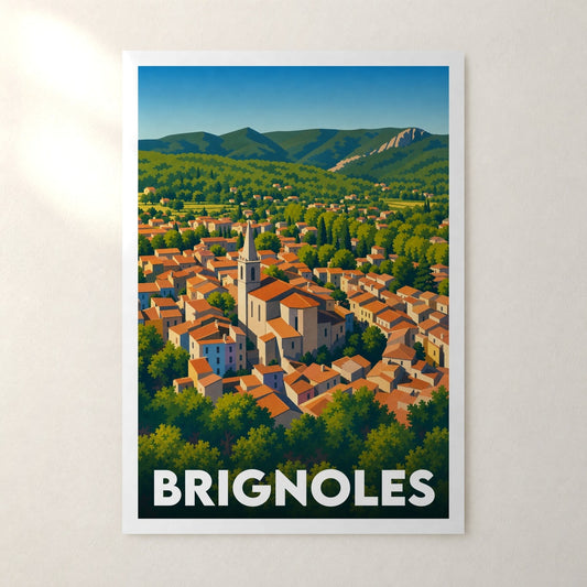 Affiche Brignoles – sans cadre, accrochée au mur