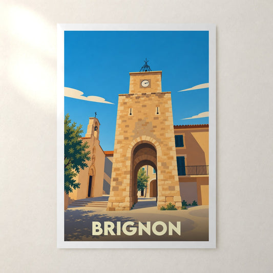 Affiche Brignon – sans cadre, accrochée au mur