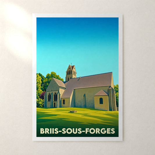 Affiche Briis-sous-Forges – sans cadre, accrochée au mur