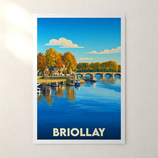 Affiche Briollay – sans cadre, accrochée au mur