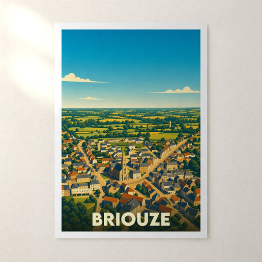 Affiche Briouze – sans cadre, accrochée au mur