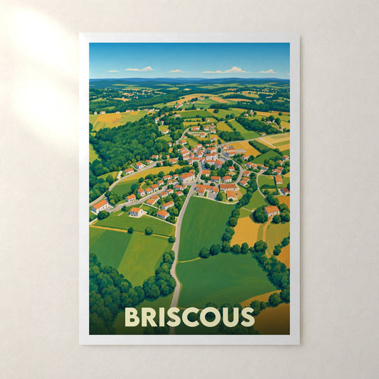 Affiche Briscous – sans cadre, accrochée au mur