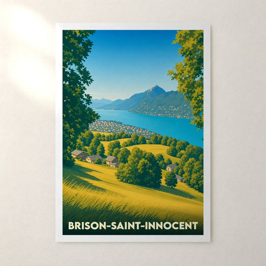 Affiche Brison-Saint-Innocent – sans cadre, accrochée au mur