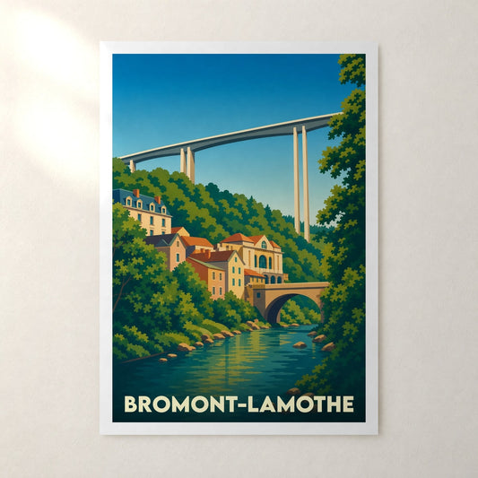Affiche Bromont-Lamothe – sans cadre, accrochée au mur