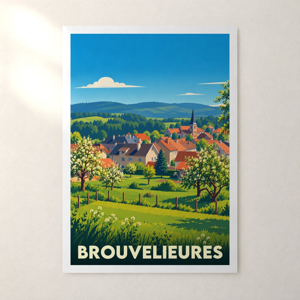 Affiche Brouvelieures – sans cadre, accrochée au mur