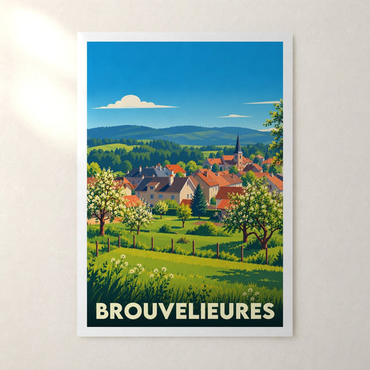 Affiche Brouvelieures – sans cadre, accrochée au mur