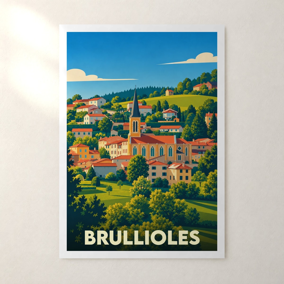 Affiche Brullioles – sans cadre, accrochée au mur