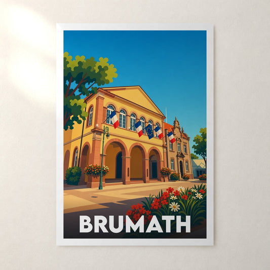 Affiche Brumath – sans cadre, accrochée au mur
