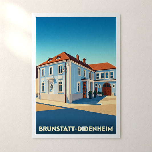 Affiche Brunstatt-Didenheim – sans cadre, accrochée au mur