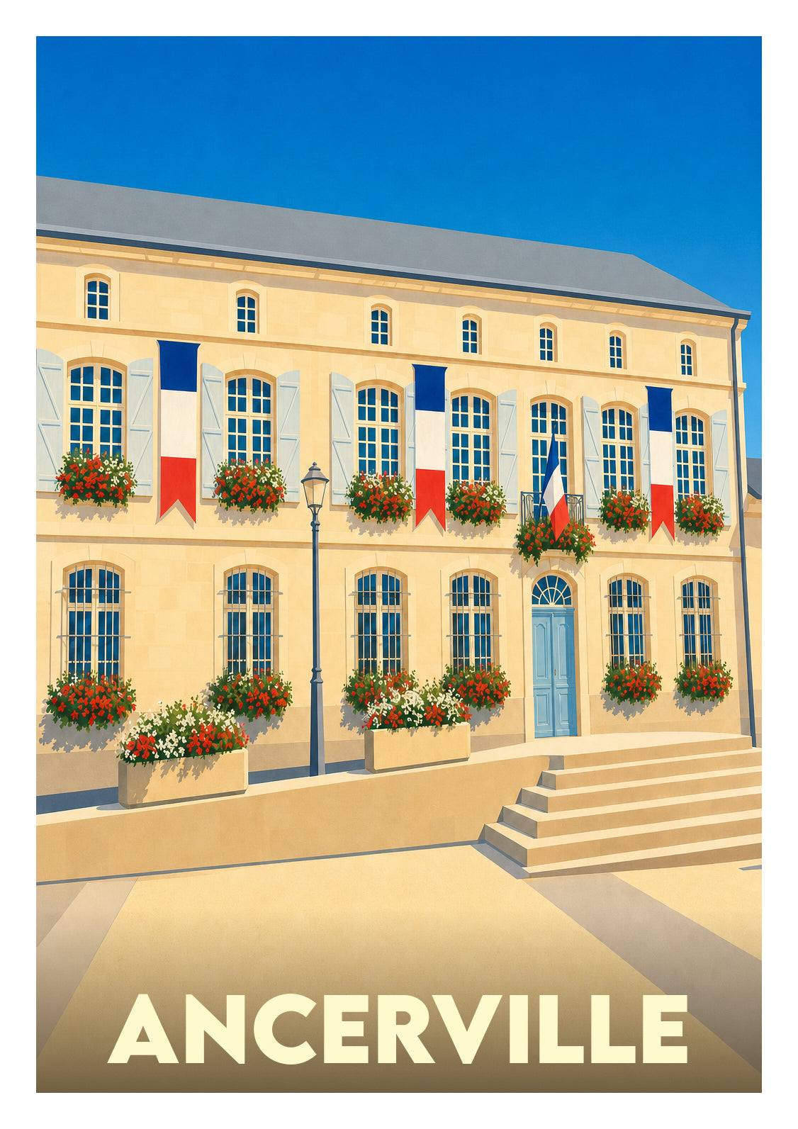 Affiche souvenir de Ancerville – image brute sans cadre