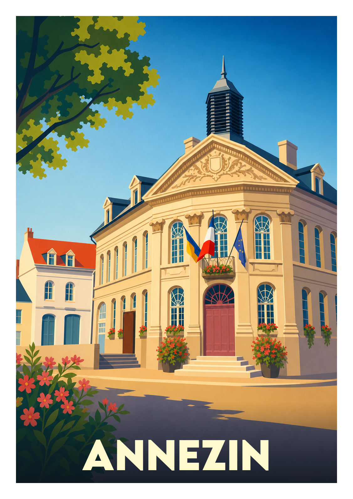 Affiche souvenir de Annezin – image brute sans cadre