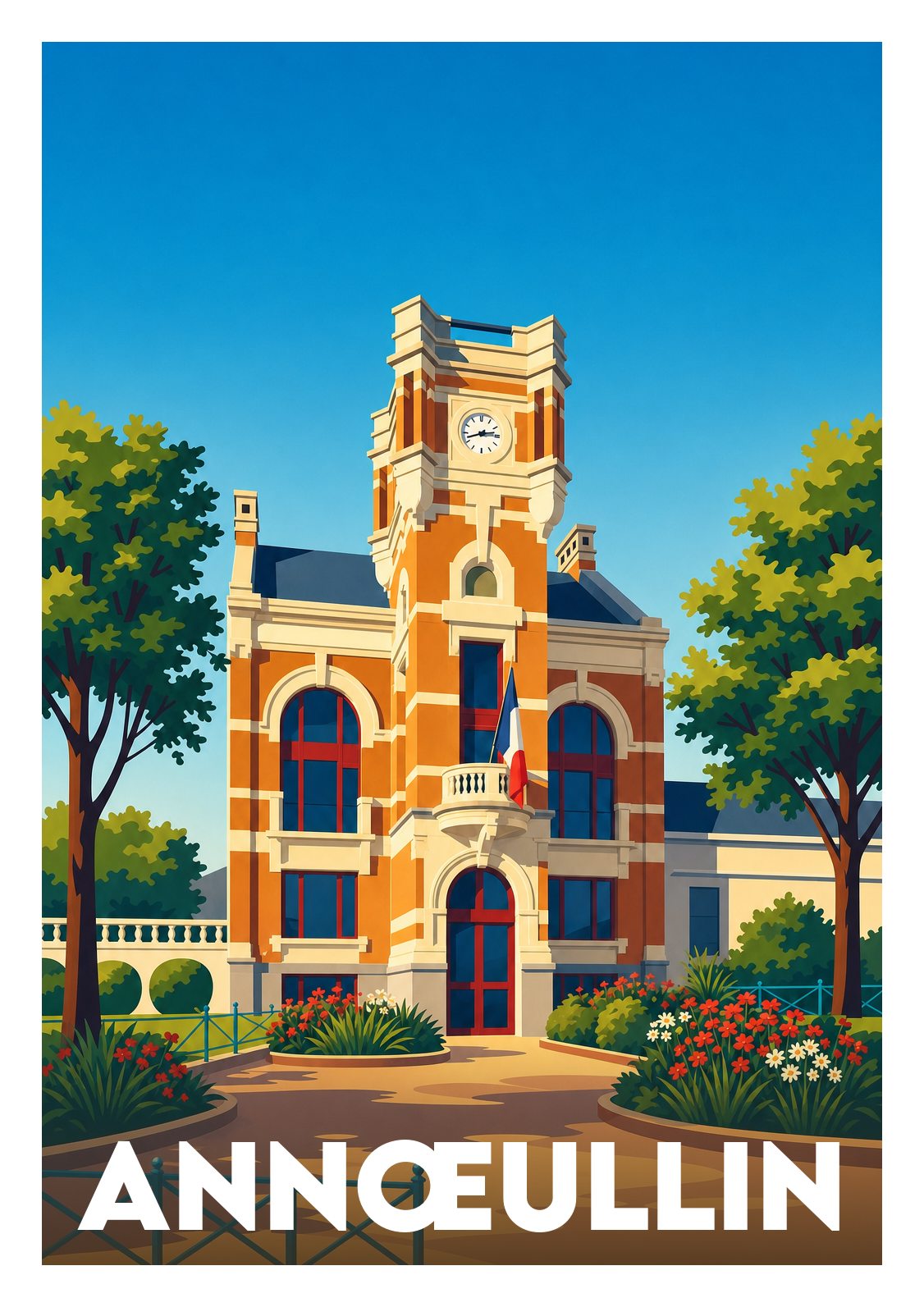 Affiche souvenir de Annœullin – image brute sans cadre