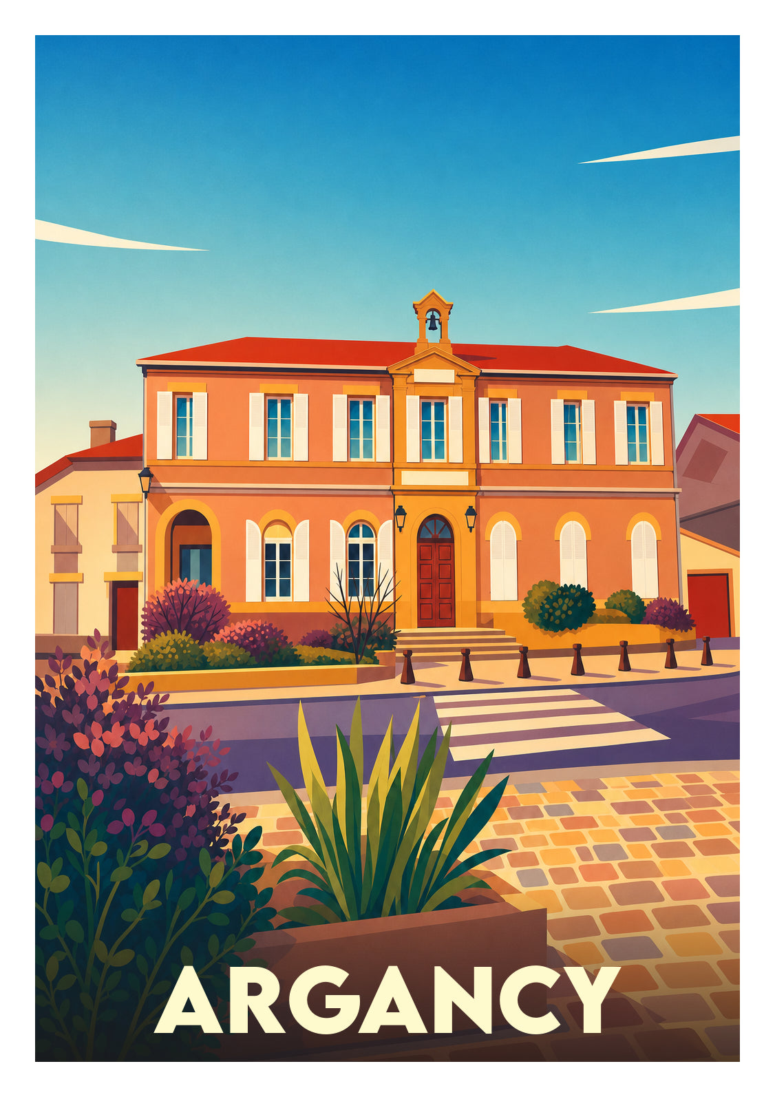Affiche souvenir de Argancy – image brute sans cadre