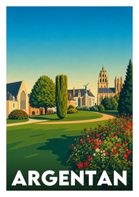 Affiche souvenir de Argentan – image brute sans cadre