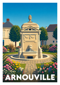 Affiche souvenir de Arnouville – image brute sans cadre
