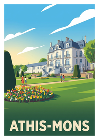 Affiche souvenir de Athis-Mons – image brute sans cadre