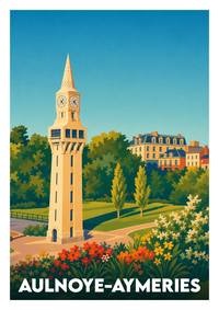 Affiche souvenir de Aulnoye-Aymeries – image brute sans cadre