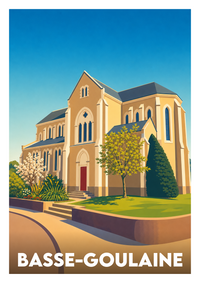 Affiche souvenir de Basse-Goulaine – image brute sans cadre