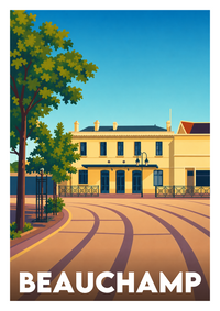 Affiche souvenir de Beauchamp – image brute sans cadre