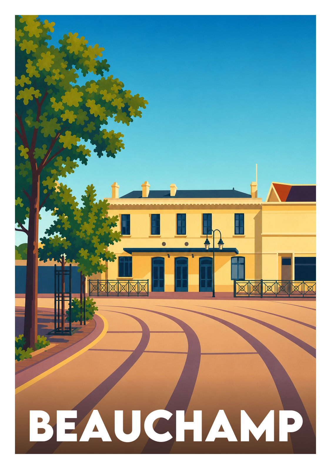 Affiche souvenir de Beauchamp – image brute sans cadre