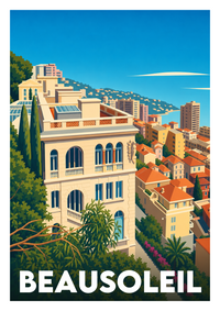 Affiche souvenir de Beausoleil – image brute sans cadre