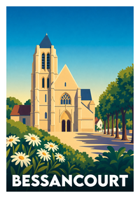 Affiche souvenir de Bessancourt – image brute sans cadre