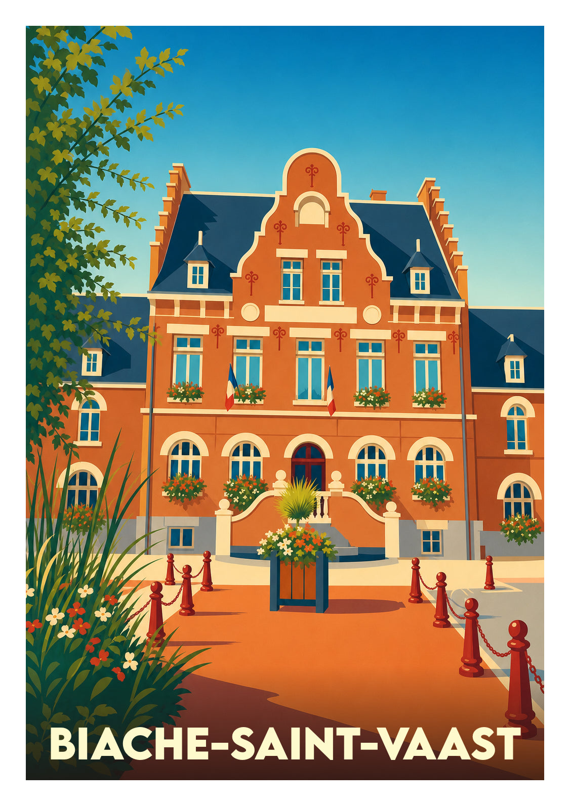 Affiche souvenir de Biache-Saint-Vaast – image brute sans cadre