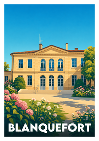 Affiche souvenir de Blanquefort – image brute sans cadre
