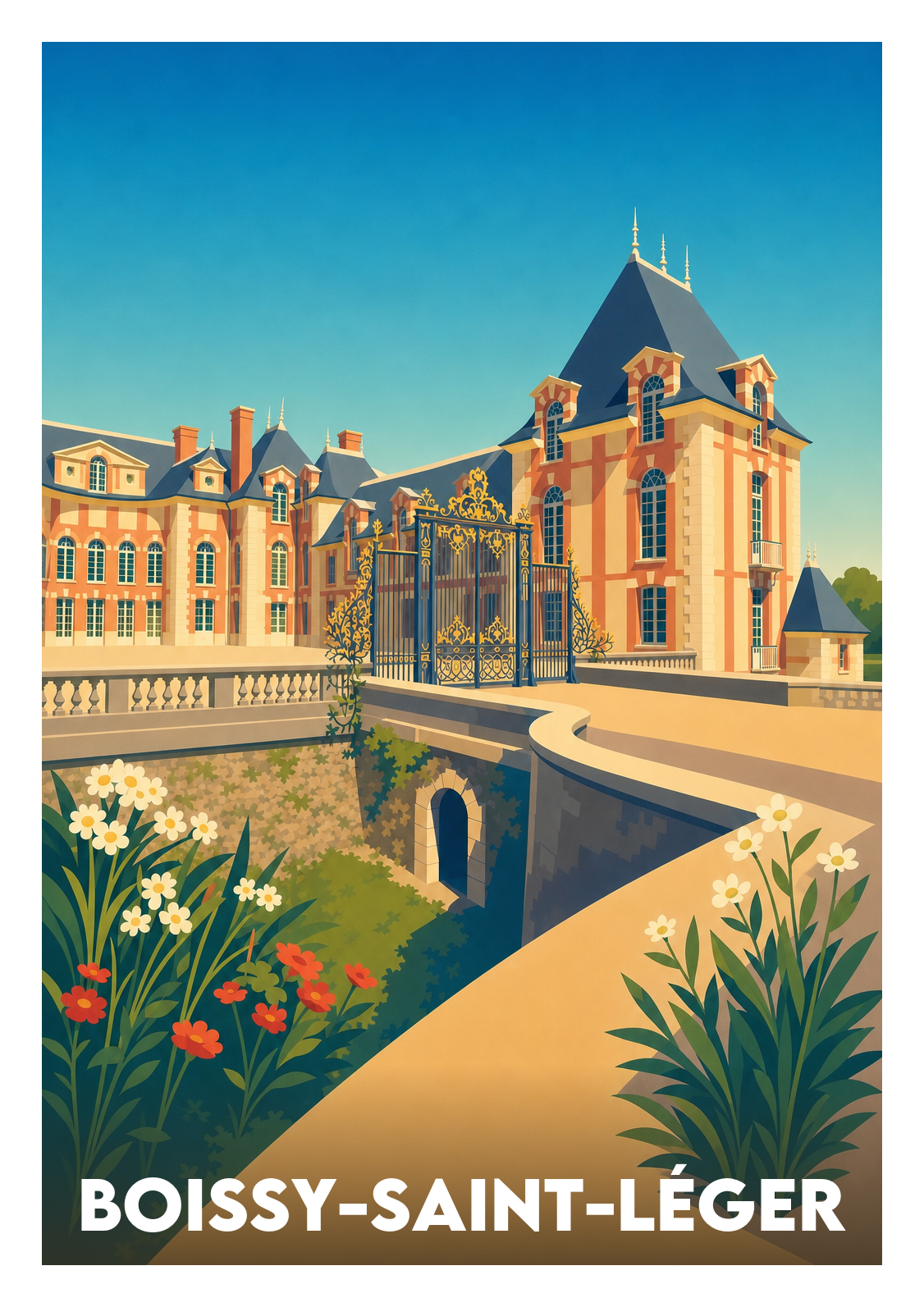 Affiche souvenir de Boissy-Saint-Léger – image brute sans cadre