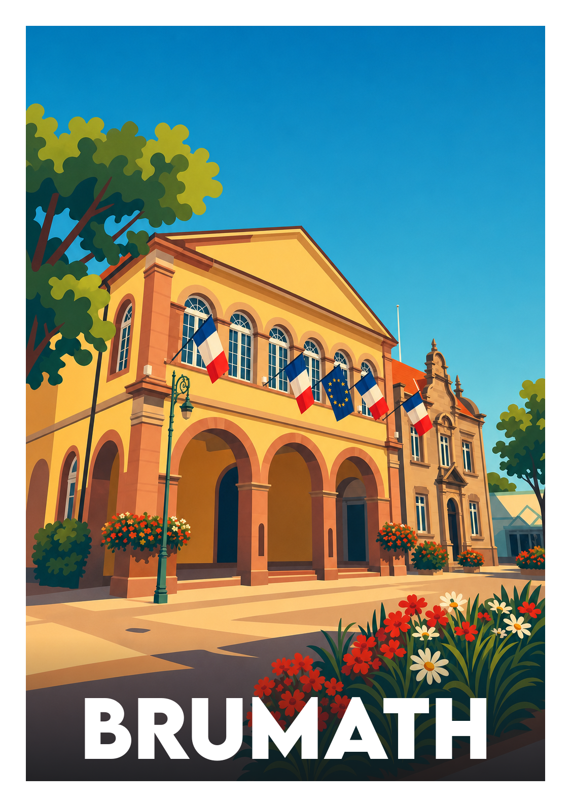 Affiche souvenir de Brumath – image brute sans cadre