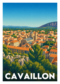 Affiche souvenir de Cavaillon – image brute sans cadre