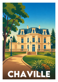 Affiche souvenir de Chaville – image brute sans cadre