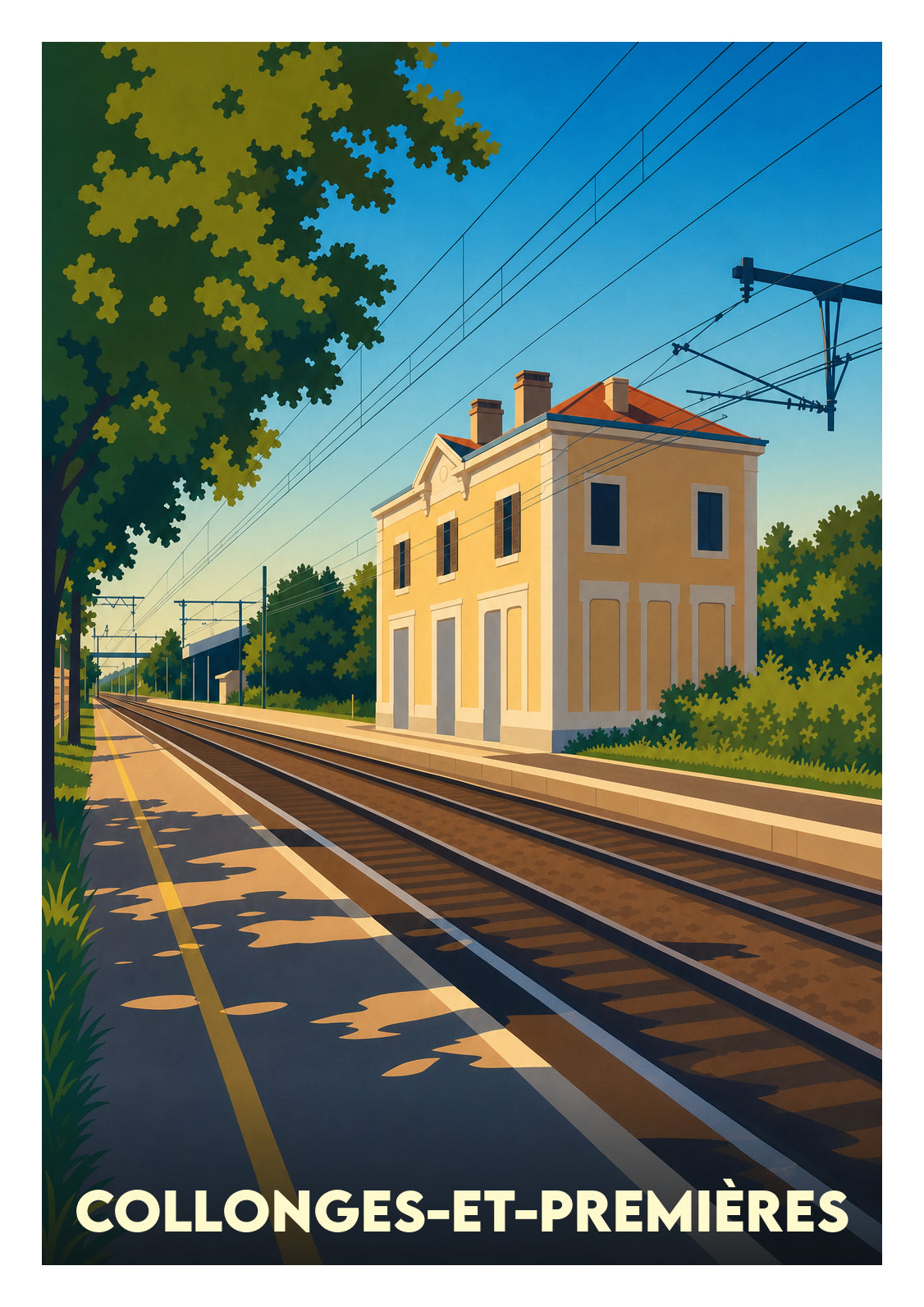 Affiche souvenir de Collonges-et-Premières – image brute sans cadre