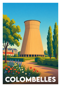 Affiche souvenir de Colombelles – image brute sans cadre