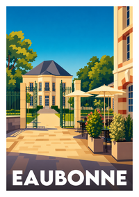 Affiche souvenir de Eaubonne – image brute sans cadre