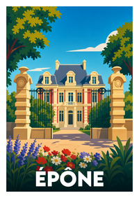 Affiche souvenir de Épône – image brute sans cadre