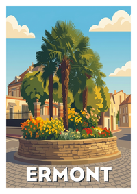 Affiche souvenir de Ermont – image brute sans cadre