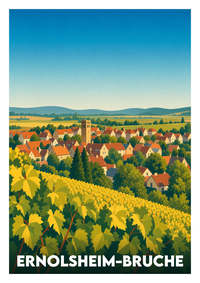 Affiche souvenir de Ernolsheim-Bruche – image brute sans cadre