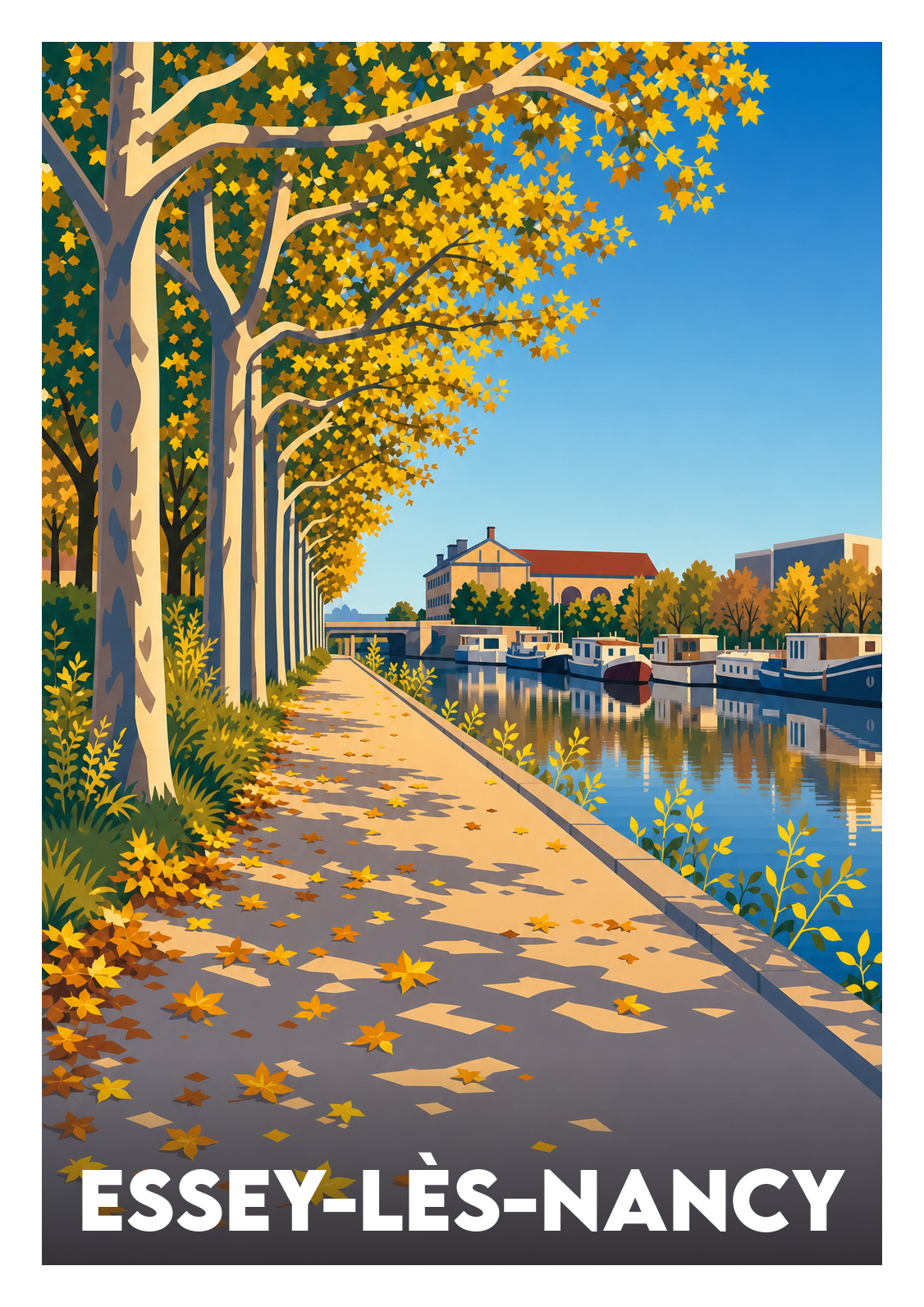 Affiche souvenir de Essey-lès-Nancy – image brute sans cadre