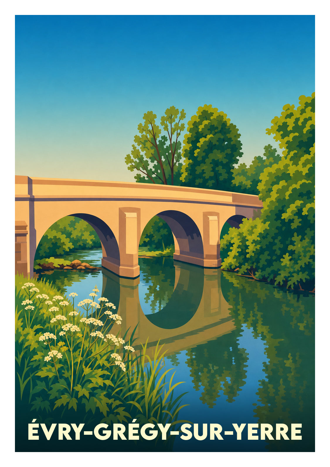 Affiche souvenir de Évry-Grégy-sur-Yerre – image brute sans cadre
