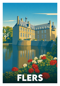 Affiche souvenir de Flers – image brute sans cadre