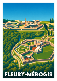Affiche souvenir de Fleury-Mérogis – image brute sans cadre