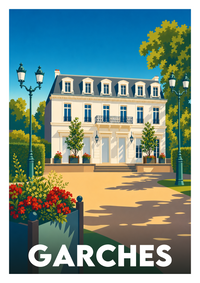 Affiche souvenir de Garches – image brute sans cadre