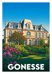 Affiche souvenir de Gonesse – image brute sans cadre