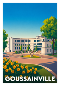 Affiche souvenir de Goussainville – image brute sans cadre