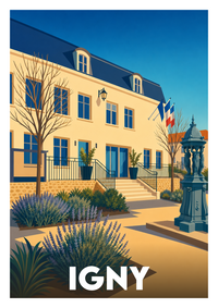 Affiche souvenir de Igny – image brute sans cadre
