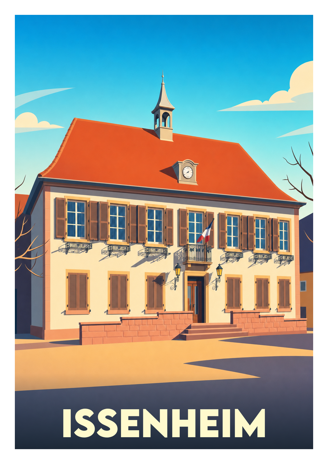 Affiche souvenir de Issenheim – image brute sans cadre