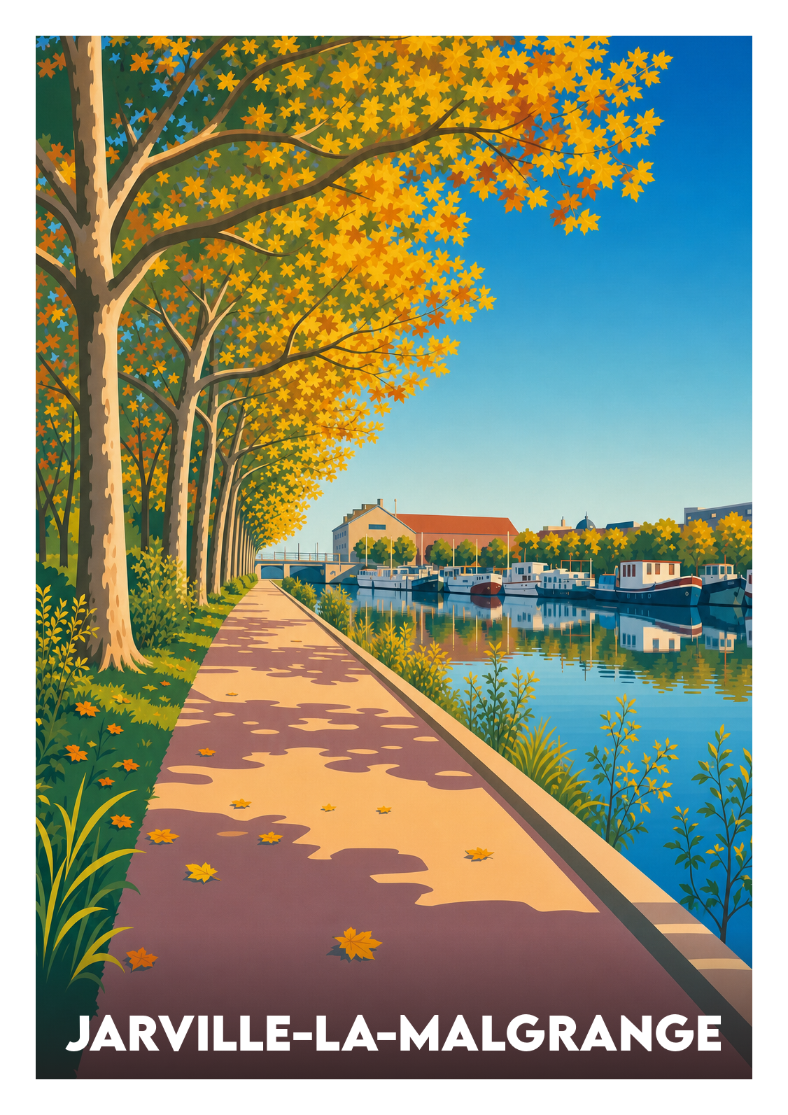 Affiche souvenir de Jarville-la-Malgrange – image brute sans cadre