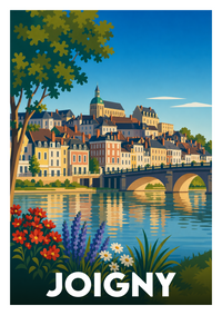Affiche souvenir de Joigny – image brute sans cadre